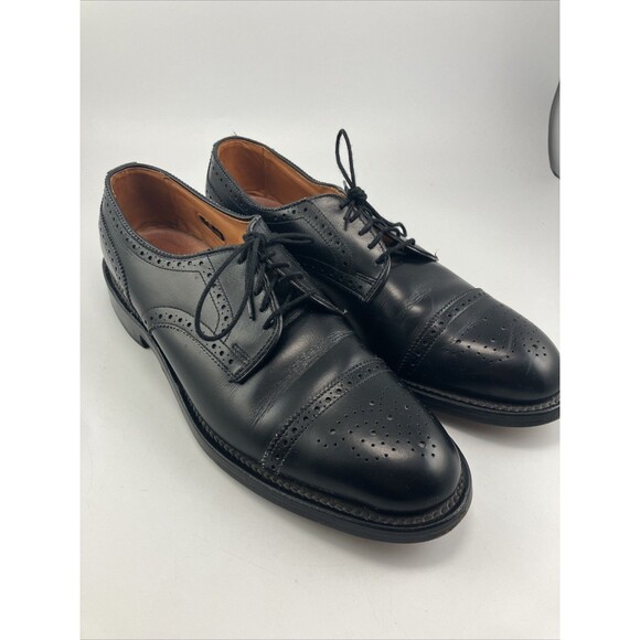 Allen Edmonds Men’s 9.5 AA  Black Sanford Captoe Oxford Shoe Made In USA main image 14